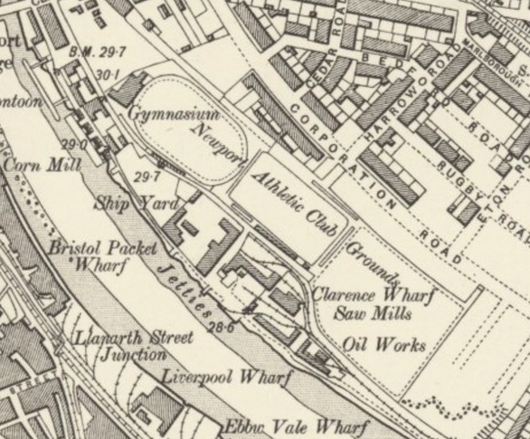 Newport - Athletic Grounds : Map credit National Library of Scotland